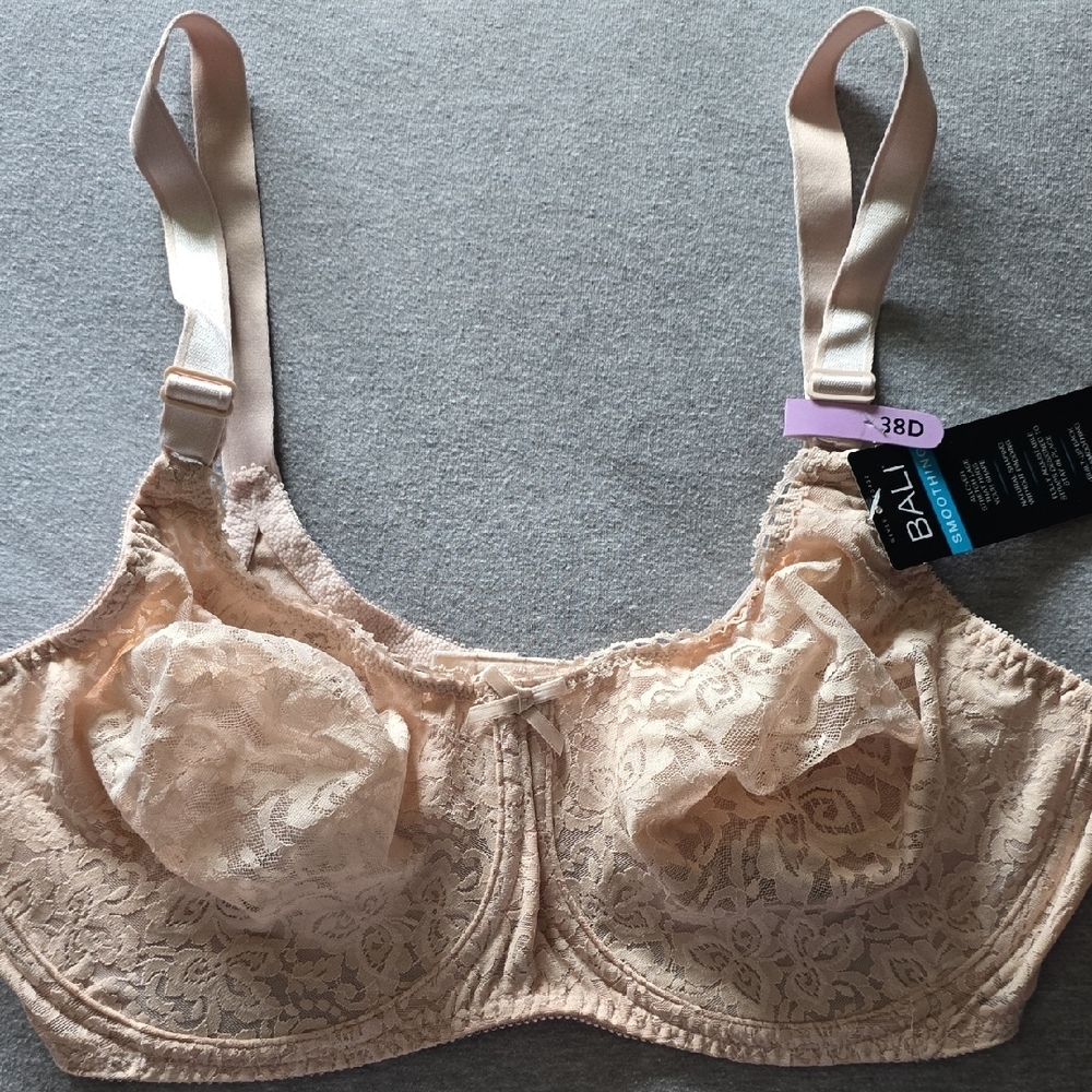 Bali Cream Full Coverage Lace Bra
